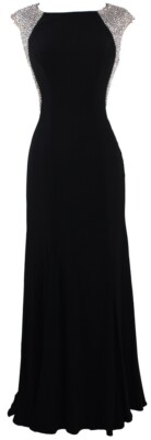 Special Occasion Formal Stretchy beaded Embroidery Long Evening prom dress