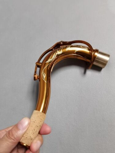 1 pcs tenor saxophone bend neck in rose gold 27.5mm-selmer size - Afbeelding 1 van 7