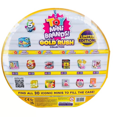 B10 LIMITED EDDITION Toy Mini Brands GOLD RUSH Collection Case W/ 5 Minis - Picture 2 of 2