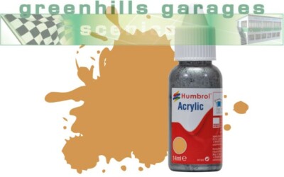 Greenhills Humbrol 14 ml Flasche Acryl Tropffarbe sand matt DB0063 - C5181