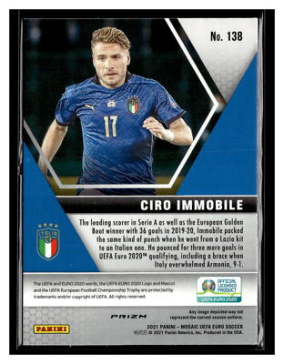 Italy Top Goal Scorers For Euro 2021 Offer Soccer Cards Ciro - Main Image
