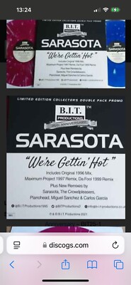 SARASOTA - WE'RE GETTIN' HOT - 25TH ANNIVERSARY - BIT25-1 - 2 X 12'' LTD EDITION.