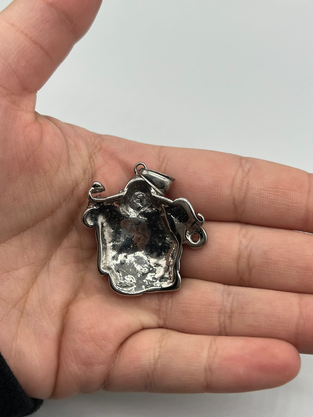 Stainless Steel Style Peace and Success Cloth Bag Buddha Good Luck Pendent