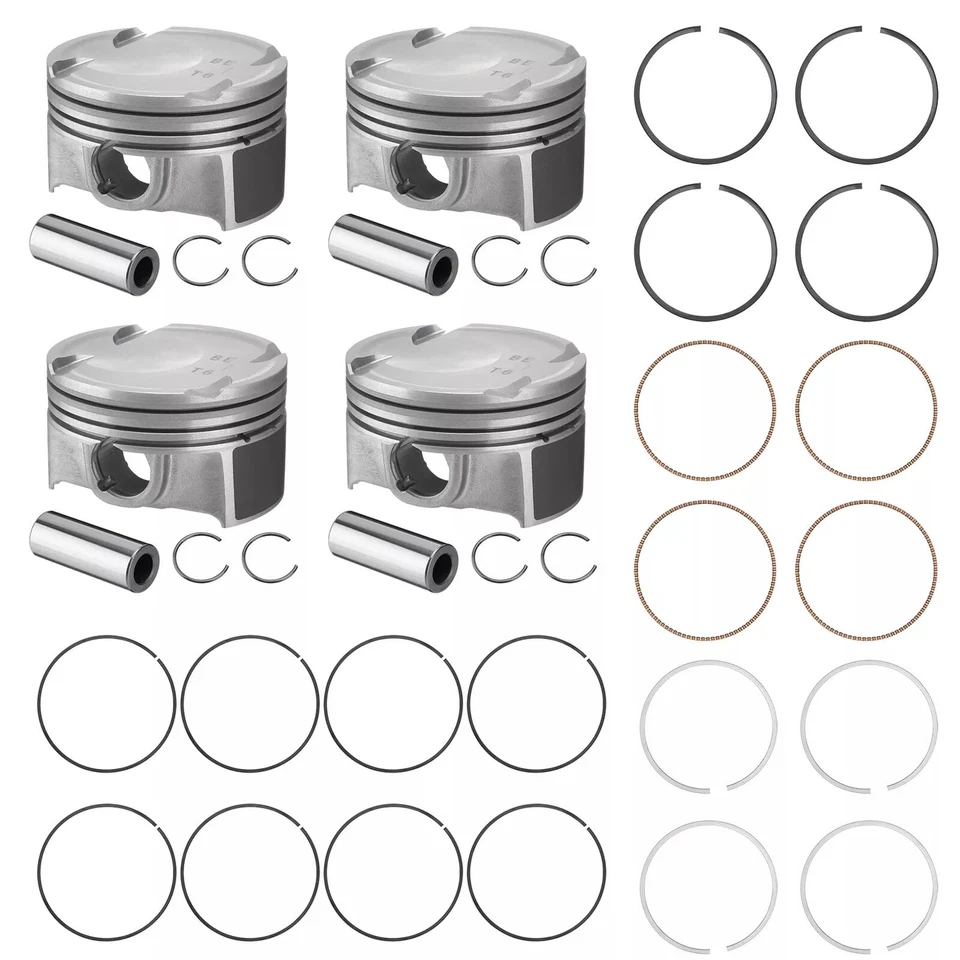 Set of 4 STD G4FJ Piston & Rings for Kia Soul Forte 5 Hyundai Elantra 2017-2020 - Imagem 2 de 4