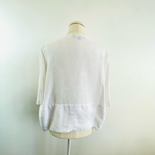 Curate Trelise Cooper Size S 8 10 12 White “What Linen Want” Lightweight Jacket - Picture 9 of 24