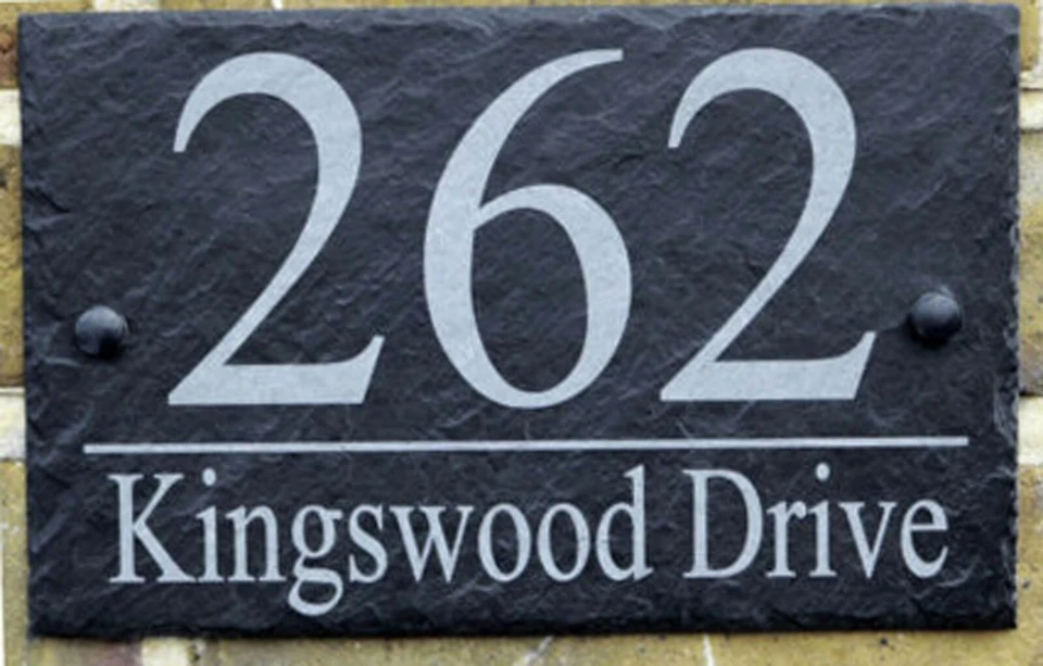 NUMERO CIVICO  PER VILLA CASE B&B HOTEL IN PIETRA ARDESIA  MODERNO ANTICO INCISO - Immagine 4 di 4