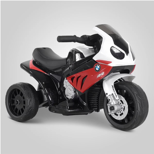 Moto électrique enfant BMW S1000RR rouge pour cour et jardin