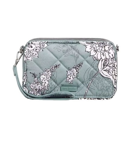 Vera Bradley Purple Floral Crossbody Bag Snap Closure  display picture 1