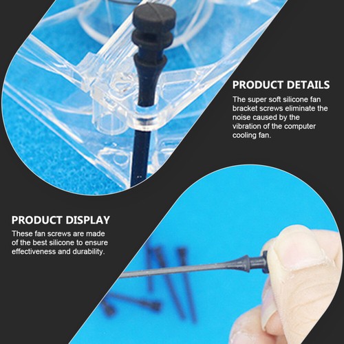 20 PCS Noise-proof Fan Glue Nails Cooler Screw Computer Case Screws - Photo 3/12