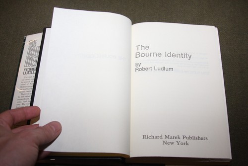 The Bourne Identity by Robert Ludlum 1980 HC Book Club - Imagen 10 de 17