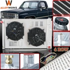 716 4 Row Radiator Shroud Fan For 73-87 Chevy C/K C10 C20 C30 K10 K20 K30 Truck