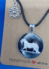 Handcrafted Unicorn Cabochon Necklace