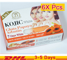 6x 160g Kojic White Gluta Papaya Arbutin Soap Whitening Brightening Skin Face