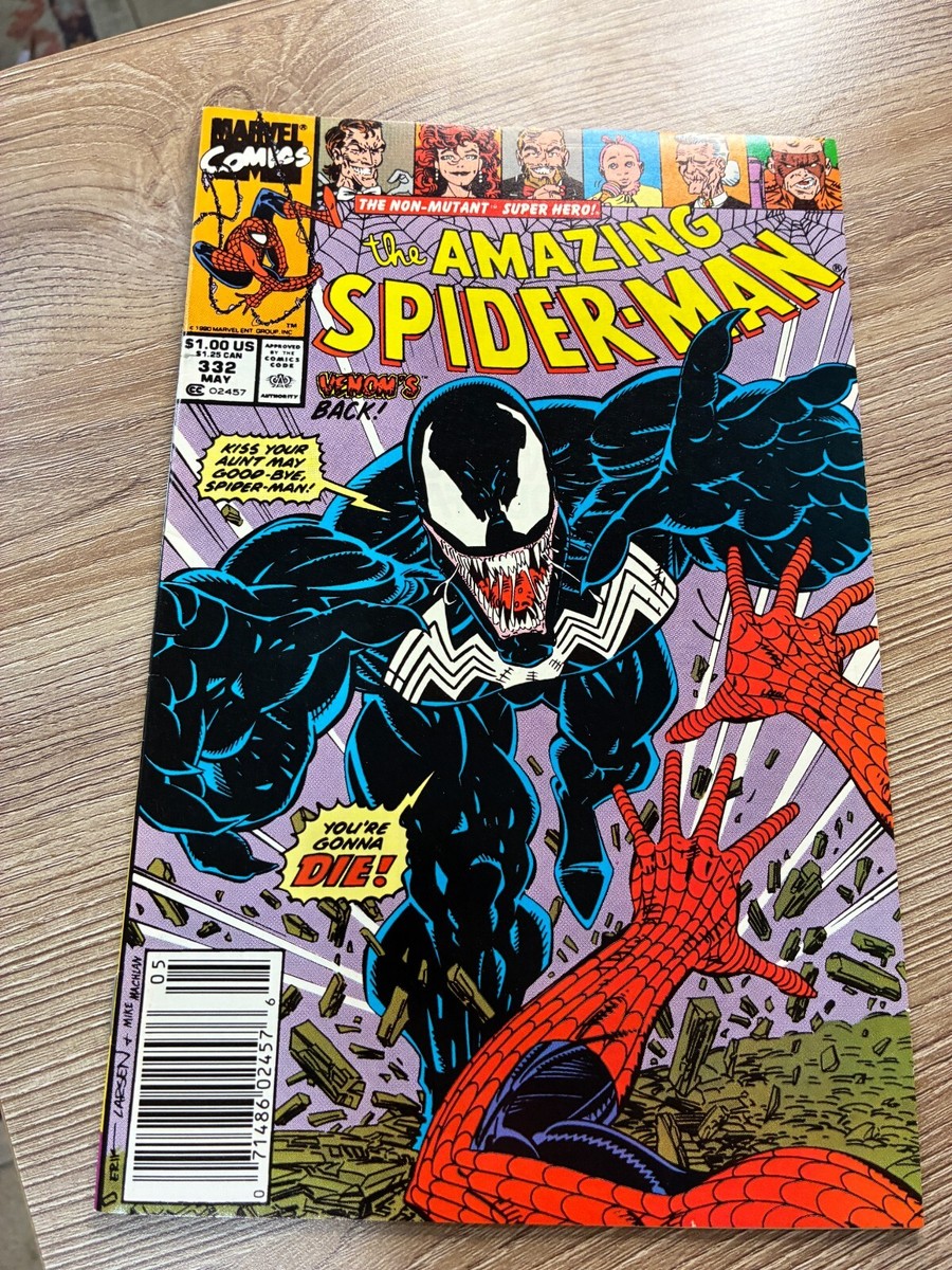 Amazing Spider-Man # 332 Newsstand - 1st Venom with long tongue