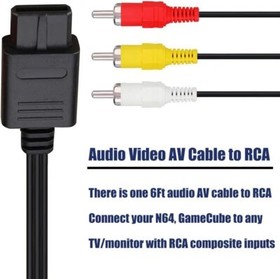 Lot RCA AV TV Audio Video Stereo Cable Cord for Super Nintendo N64 SNES Gamecube