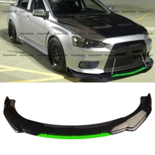 For Mitsubishi Eclipse Front Bumper Lip Spoiler Splitter Gloss Black Green