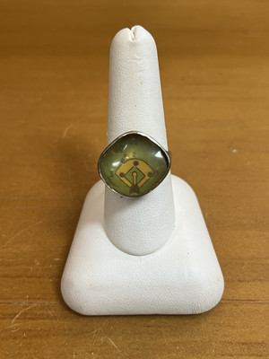 1949 Baseball Game Mechanical Ring Kellogg Cereal Premium Broken No Beads