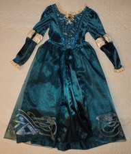 Girls Merida Disney Princess Costume Medium 7/8 fr movie Brave Disney Store 
