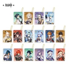 miHoYo Genshin Impact Keychain Thicken Acrylic Keyring Original Official Goods