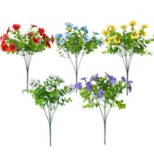 Pansies Flowers Artificial Artificial Fake Pansy Outdoor Flowers High Grade