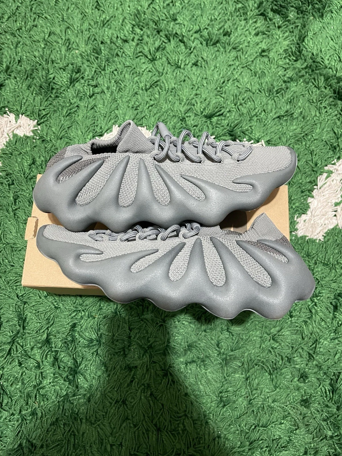 Adidas Yeezy 450 stringate uomo grigio sneakers scarpe casual IG5530 INDOSSATE UNA VOLTA