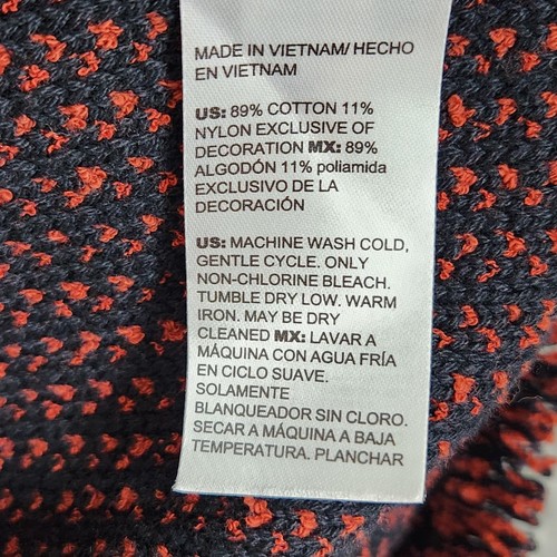 Maglione donna maglia blazer Coatigan taglia 2 (LG) rosso mattone cardigan frange - Foto 13 di 14
