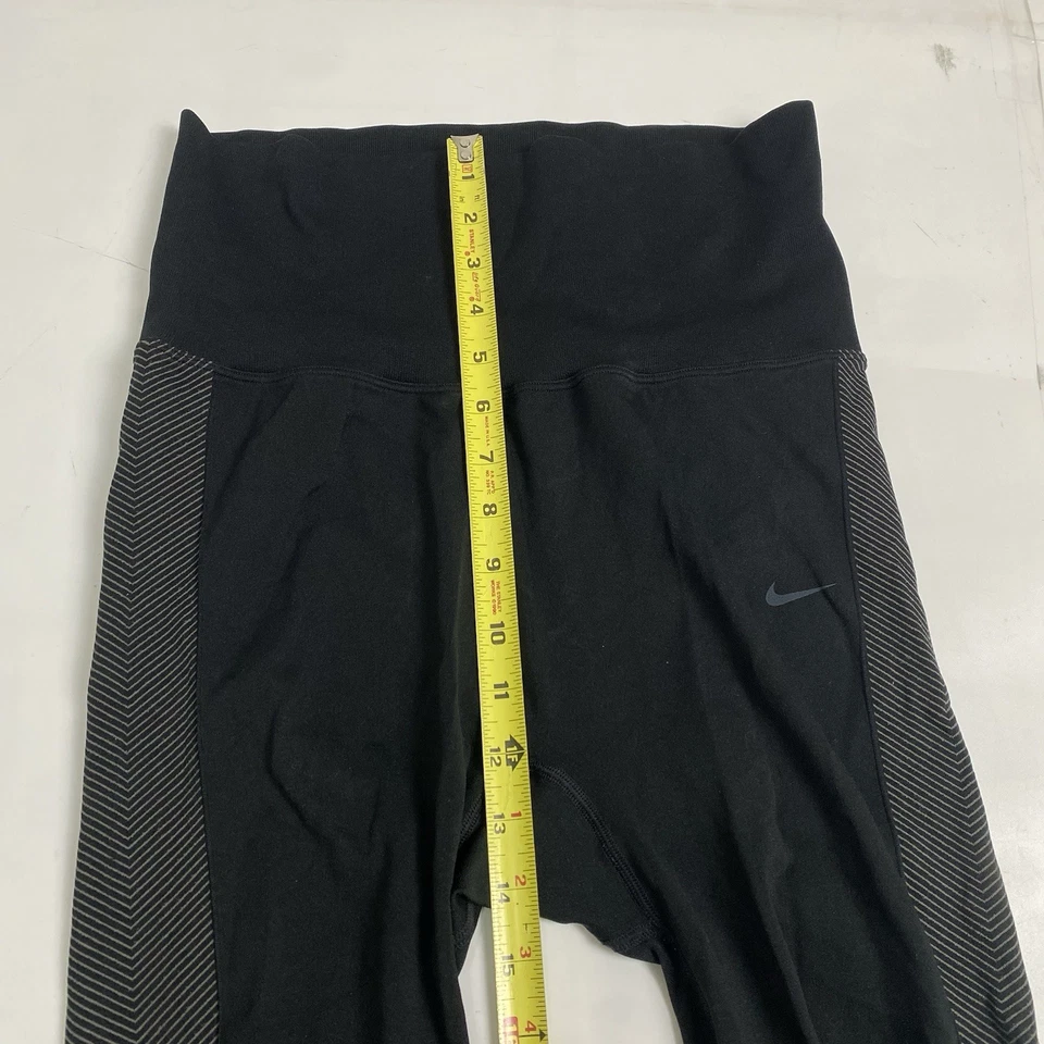 Nike Women's Black High Rise Dri-Fit Knit Training Leggings Athletic Size Small - Image 3 of 4