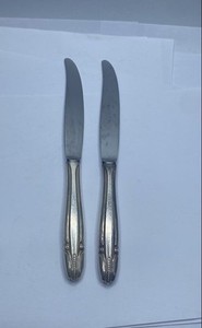 Wallace Waltz of Spring Sterling Silver Handle Dinner Knife 9" Set of 2