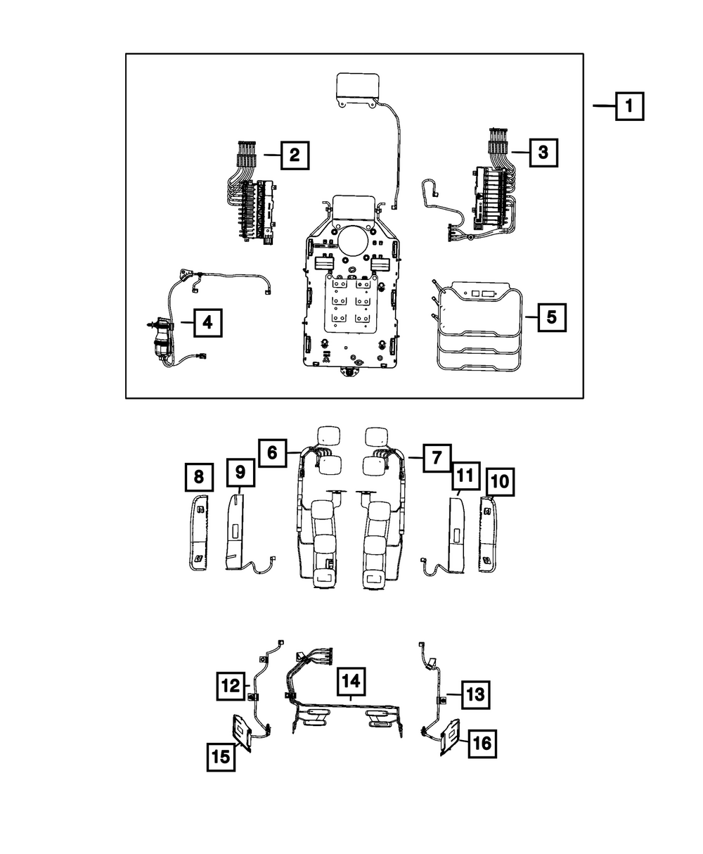 Genuine Mopar Seat Back Massage Air Cell 68672862AA