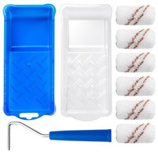 Paint Roller Kit, 9 Pack, 2 Inch Microfiber Paint Roller Covers, Small Paint ...
