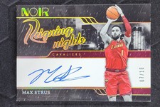 Max Strus 2023-24 Panini Noir Reigning Nights Signatures Holo Gold Auto 07/10