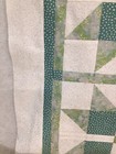 Star Quilt Top, White, Lite Blue, Lite Green & Aqua New Cotton 62.75 X 62.75  — photo 4