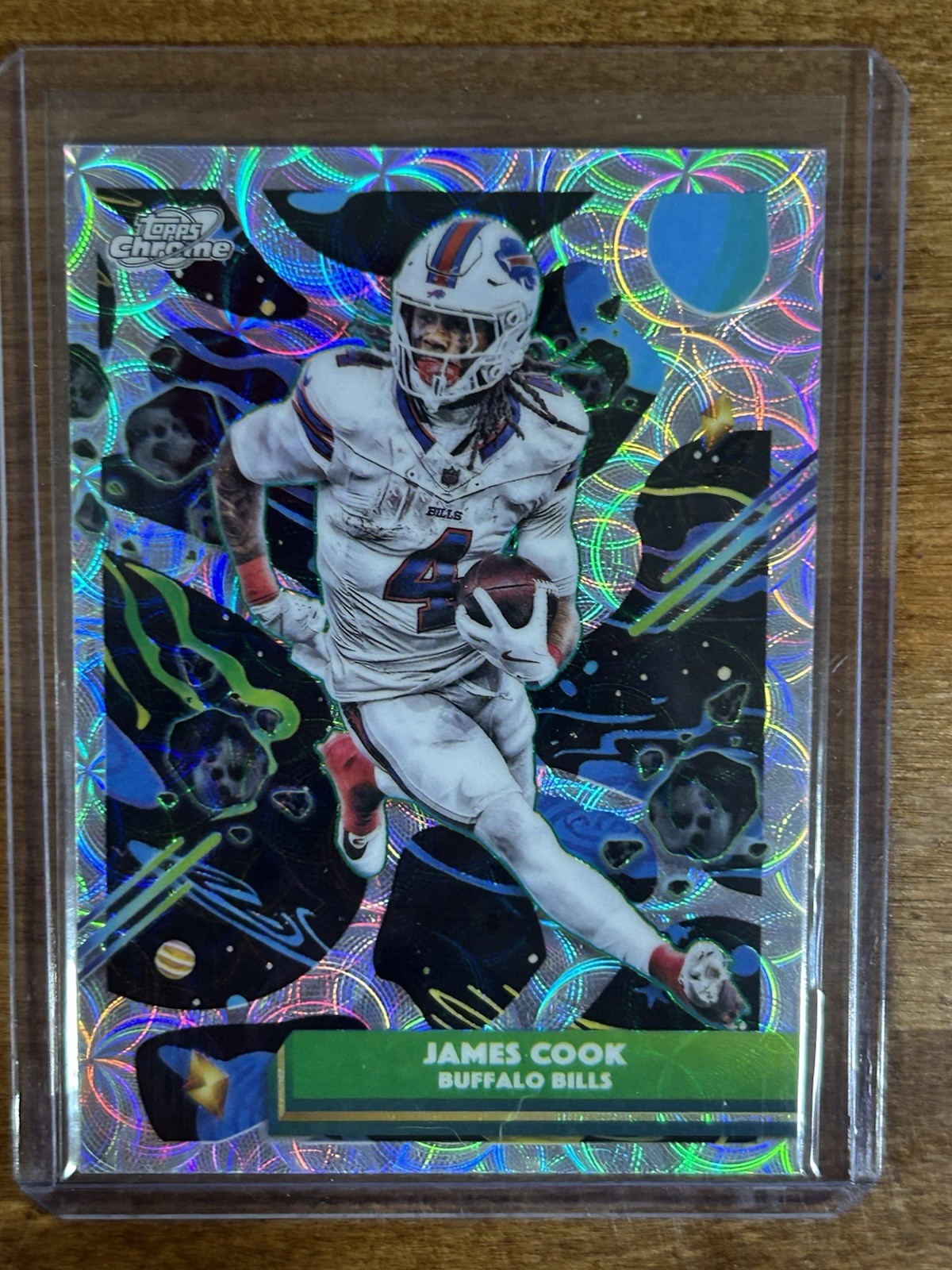 James Cook 2025 Topps Chrome Cosmic Nucleus Refractor #11 Bills