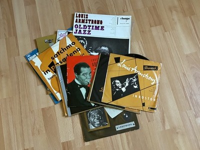 11x LP Vinyl Konvolut Louis Armstrong Satchmo schaut rein JAZZ