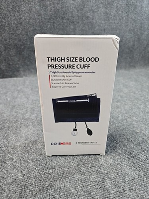#ad Dixie EMS THIGH SIZE Blood Pressure Cuff Kit Adult Aneroid Gauge Zippered Case $13.99