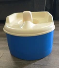 Vintage 1987 Fisher-Price Step Stool Potty Chair Training Blue Plastic