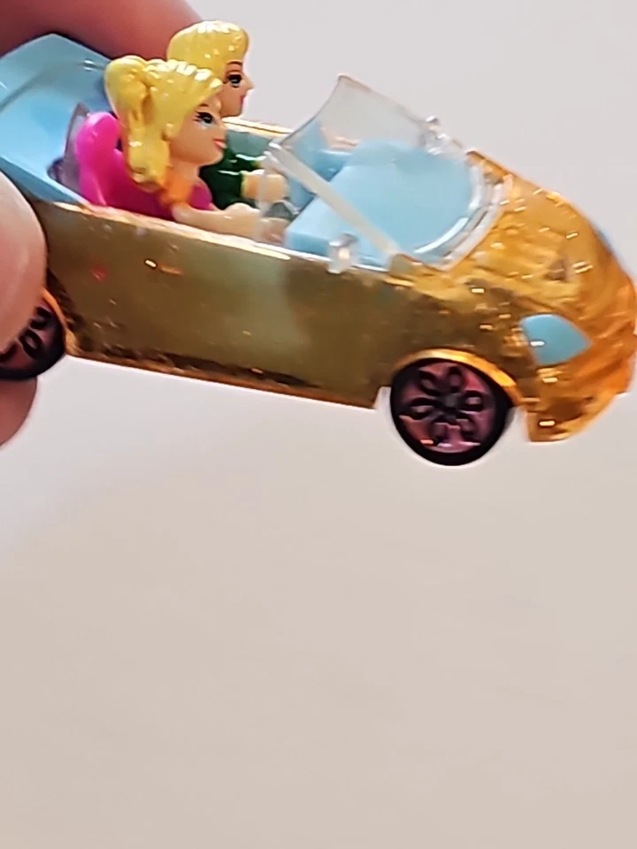 Polly Pocket Wheels Convertible Car Mattel 2007 Micro Driver 2 Dolls Bendable - Image 4 of 4