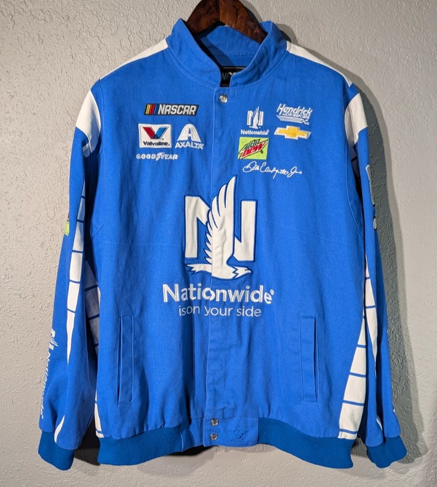 Dale Earnhardt Jr Blue NASCAR Jackets for sale | eBay