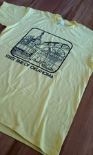 Vintage Oklahoma State Fair Tee Shirt LARGE - Single Stitch Made In USA - Yellow