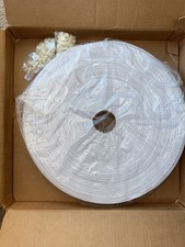  Vinyl Umreifungsband 1,5" Gartenmöbel 200 Fuß - weiß - neu im Karton mit 100 Nieten
