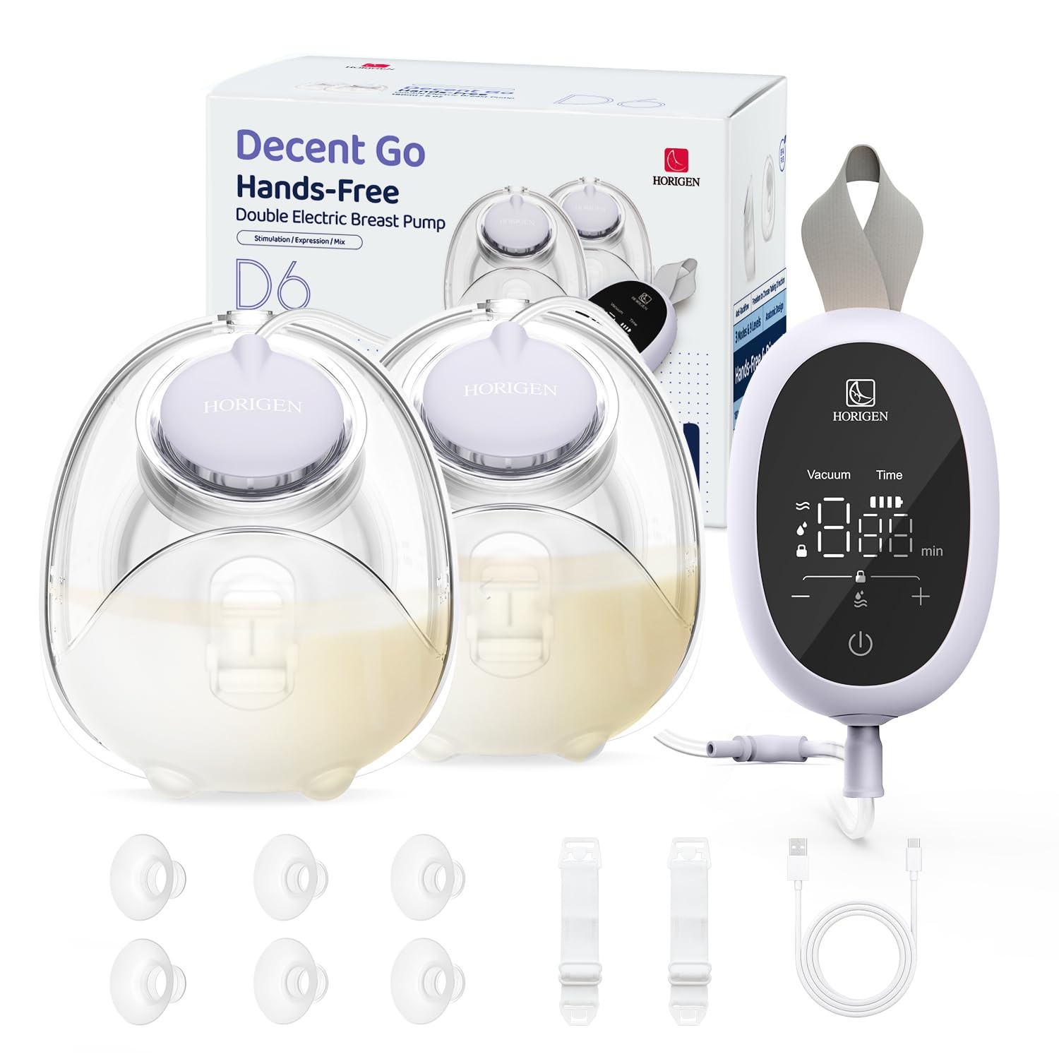 Ultra-Lightweight Wearable Breast Pump D6 with Upgraded Comfortable Design-image