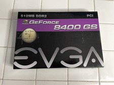 EVGA Nvidia GeForce 8400GS 512MB DDR2, PCI Graphics Card 512-P1-N724-LR 