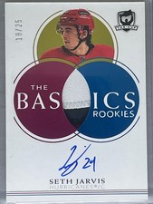 2021-22 The Cup The Basics Rookies Auto Patch /25 Seth Jarvis