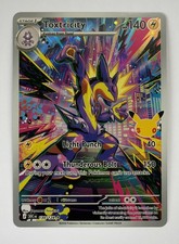 134/128 Toxtricity 30th Anniversary Celebration Pokemon Card NM - pack fresh