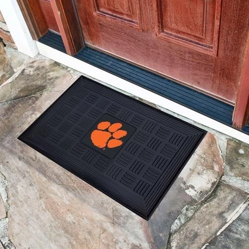 FANMATS - 11353 NCAA Clemson University Tigers Vinyl Medallion Door Mat , Black - Image 2 of 4