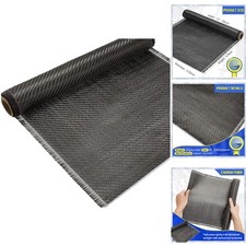 6.5ft x 12" Carbon Fiber Fabric Roll 3k 220g 2x2 Twill Weave Cloth Reinforcement