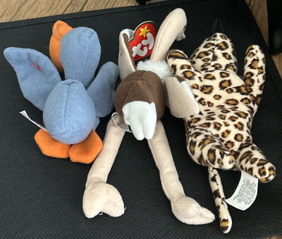 1993 Teenie Beanie Babies Collection Scoop - Freckles - Stretchy