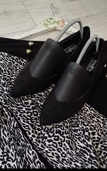 Women Coach Heels Black Synthetic Suede 38.5