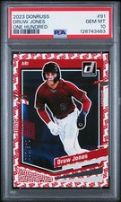 2023 PANINI DONRUSS ONE HUNDRED #91 DRUW JONES 45/100 PSA 10