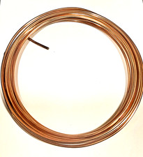 99.9 Pure Copper Jewelry Wire- Round Dead Soft- 8 Gauge- 25 ft